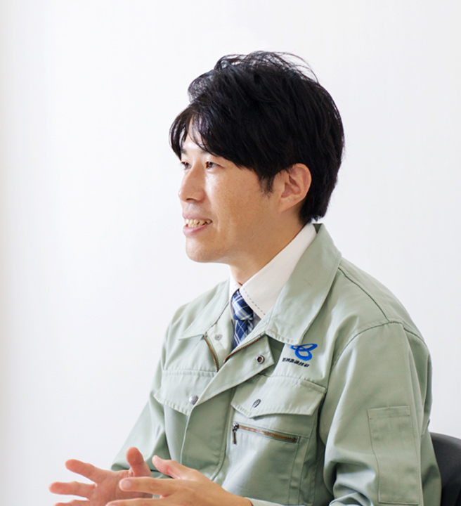 設備改修の施工管理を担当。ゼネコン勤務から発注者側へ。